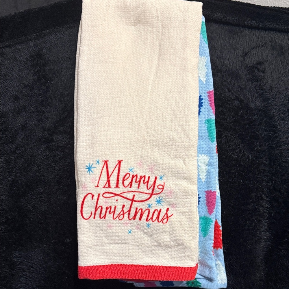 Wondershop Merry Christmas Kitchen Towel Set - Cream and Multicolor